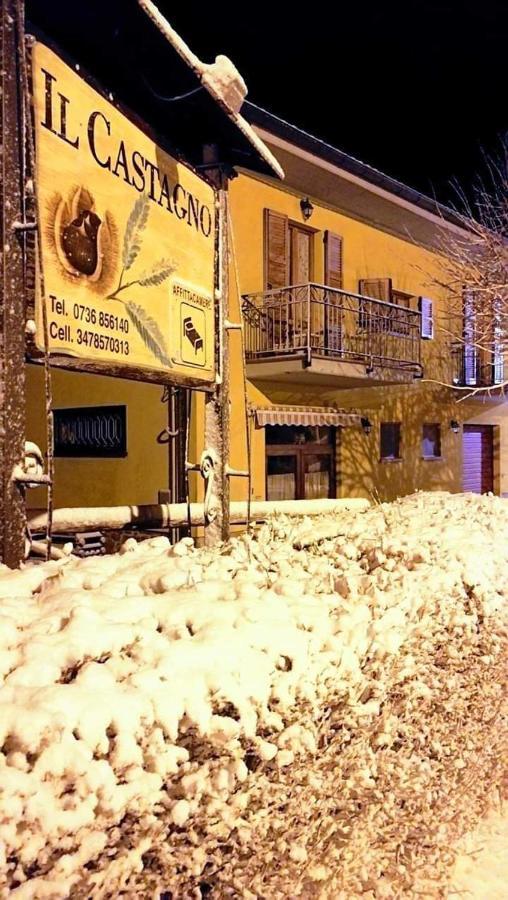 Il Castagno Panzió Montemonaco Kültér fotó